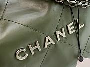 Chanel 22 green silver small tote bag - 2