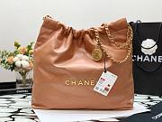 Chanel 22 brown gold tote bag - 1