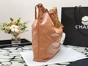 Chanel 22 brown gold tote bag - 6