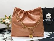 Chanel 22 brown gold tote bag - 5