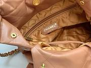 Chanel 22 brown gold small tote bag - 4