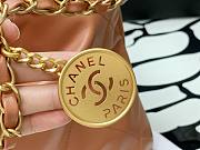 Chanel 22 brown gold small tote bag - 3