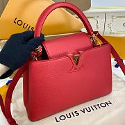 Louis Vuitton Capucines MM red leather bag - 2