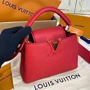 Louis Vuitton Capucines BB red leather gold bag - 2