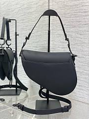 Dior Saddle all black leather bag - 2