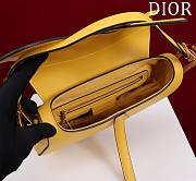 Dior Saddle yellow leather long strap bag - 2