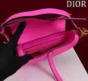 Dior Saddle pink leather long strap bag - 5