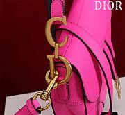 Dior Saddle pink leather long strap bag - 2