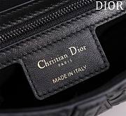 Dior Saddle black monogram leather long strap bag - 3