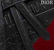 Dior Saddle black monogram leather long strap bag - 6