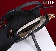 Dior Saddle black monogram long strap bag - 6