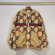 Gucci Double G brown cotton linen jacket - 1