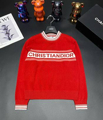 Dior red sweater 