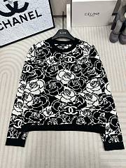 Chanel black roses sweater  - 1