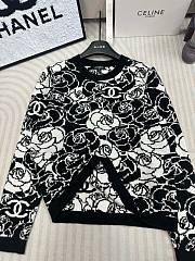 Chanel black roses sweater  - 4