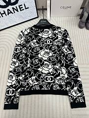 Chanel black roses sweater  - 5