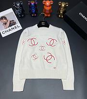 Chanel white CC sweater  - 1