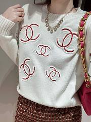 Chanel white CC sweater  - 6