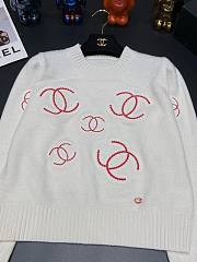 Chanel white CC sweater  - 5