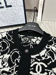 Chanel black roses cardigan - 6