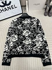 Chanel black roses cardigan - 5