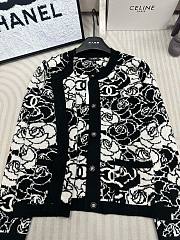 Chanel black roses cardigan - 4