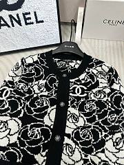 Chanel black roses cardigan - 3