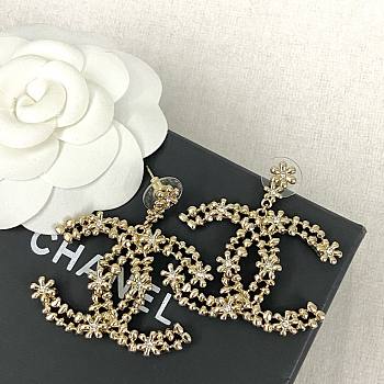 Chanel CC gold earings 