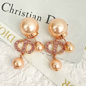 Dior rose gold earings 