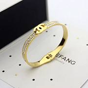 Chanel 18K CC thin bracelet  - 4