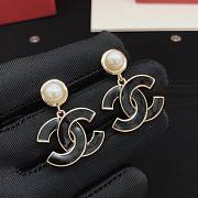Chanel pearl black earings - 6