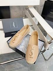 YSL beige leather espadrille - 4