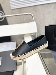 YSL black leather espadrille - 2