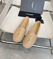 YSL beige leather espadrille - 1