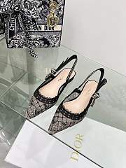 Dior J'Adior Slingback Black Burterffly Pump 2.5cm - 4