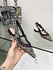 Dior J'Adior Slingback Black Burterffly Pump 2.5cm - 2