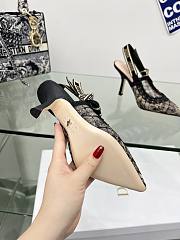 Dior J'Adior Slingback Black Burterffly Pump 10.5cm - 6