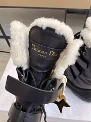 Christian Dior D-Venture Black Leather Snow Boots - 6