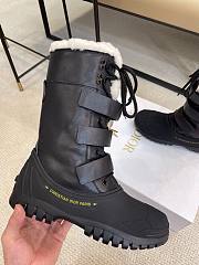 Christian Dior D-Venture Black Leather Snow Boots - 5