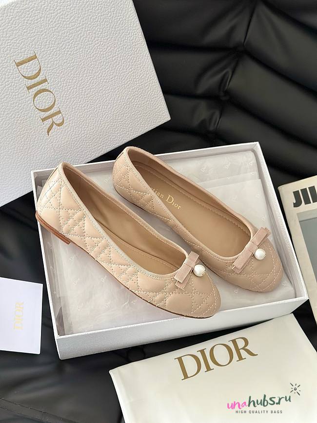 Dior Beige Ballet Flat - 1