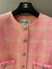 Chanel pink tweed jacket - 6