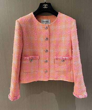 Chanel pink tweed jacket