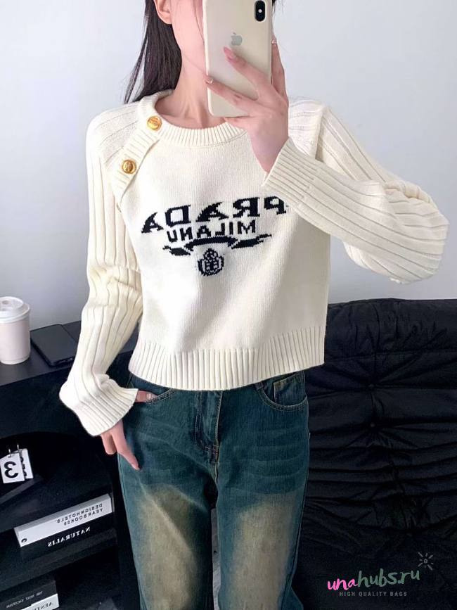 Prada white sweater  - 1