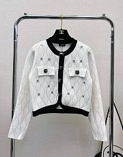 Chanel white knitted jacket  - 1