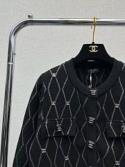 Chanel black knitted jacket - 4