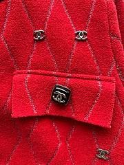 Chanel red knitted jacket - 5