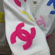 Chanel white CC cardigan  - 4