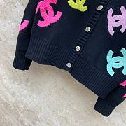 Chanel black CC cardigan - 4