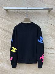 Chanel black CC cardigan - 3