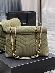 YSL Loulou Green Velvet Leather 32cm Bag - 4